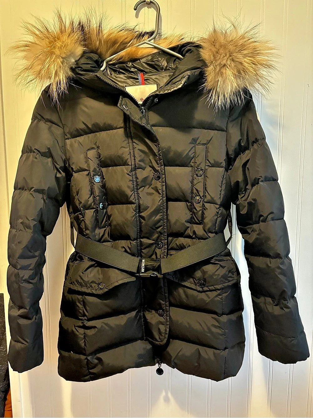 Moncler Black Puffer Jacket Size Small